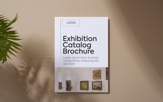 Art Gallery Exhibition Catalog Brochure Template Layout
