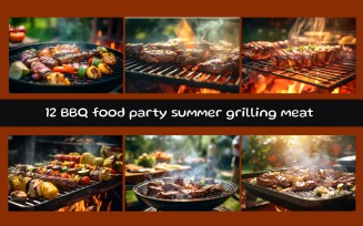 Barbecue food party summer grilling meat