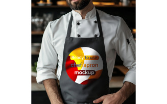 Chef Apron Mockup Kitchen Apron Mockup with Chef Front Kitchen Apron Mockup