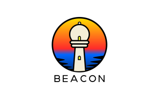 Creative Light House Logo Templare