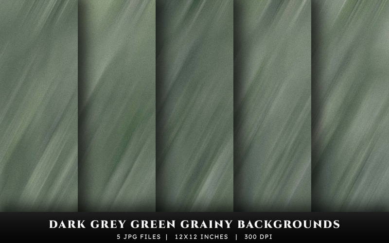 Dark Grey Green Grainy Texture Backgrounds
