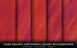 Dark Orange and Purple Grainy Texture Backgrounds