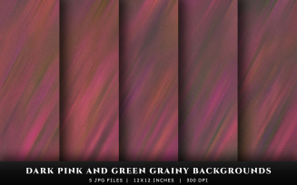 Dark Pink and Green Grainy Texture Backgrounds