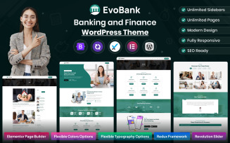 EvoBank - Banking and Finance WordPress Theme