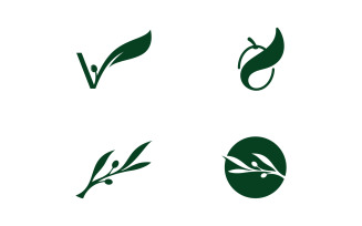 Olive oil logo beauty and spa design template V13