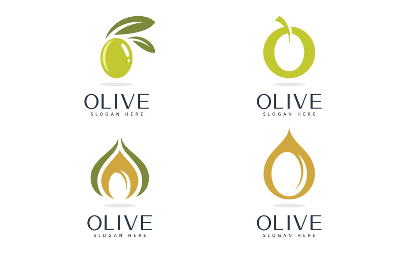 Olive oil logo beauty and spa design template V14 Logo Template
