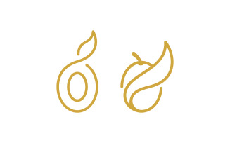 Olive oil logo beauty and spa design template V4