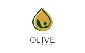 Olive oil logo beauty and spa design template V6