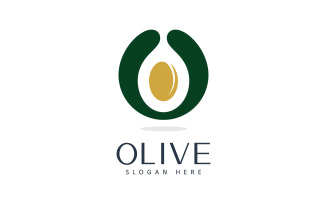 Olive oil logo beauty and spa design template V7