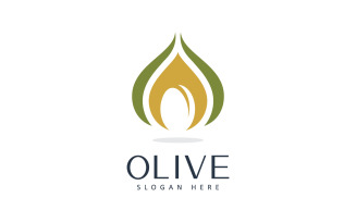 Olive oil logo beauty and spa design template V9