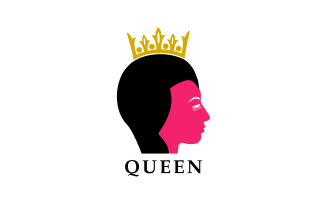 Beauty Queen Logo Design Template