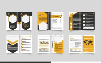 Company Profile Brochure Template, Creative Corporate company profile brochure design