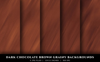 Dark Chacolate Brown Grainy Texture Backgrounds