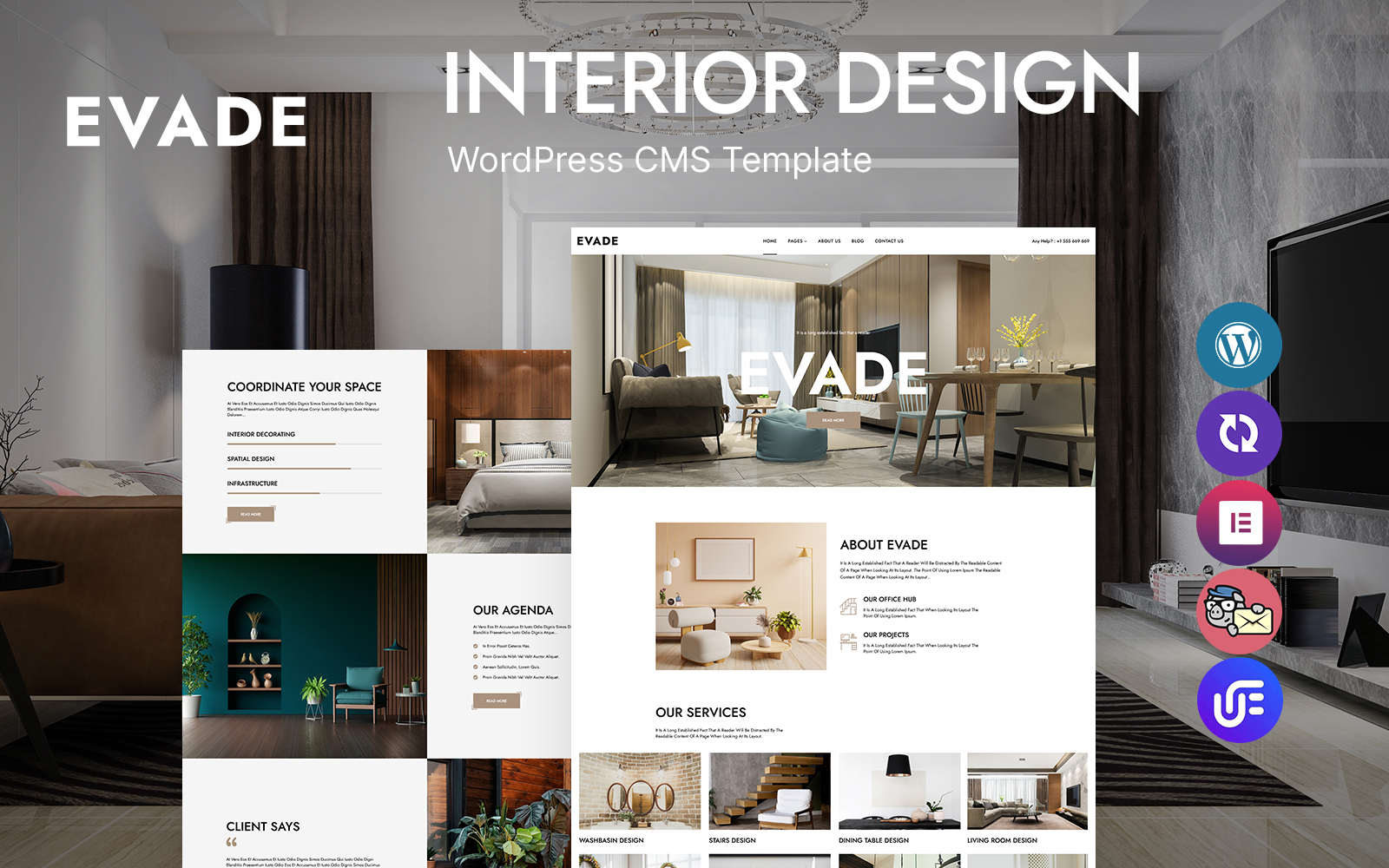 Evade - Interior Design Studio WordPress Theme