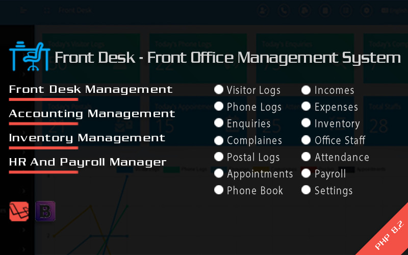 Front Desk - Front Office Management System PHP Script