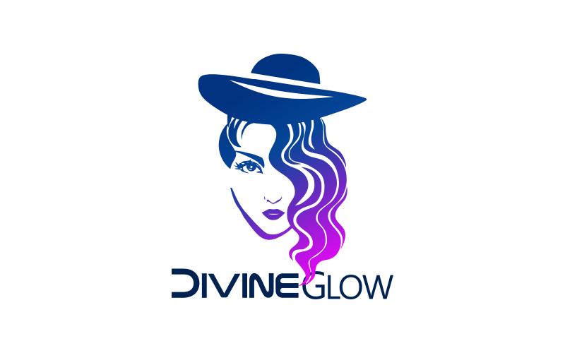 Girl Face Creative Beauty Logo Template