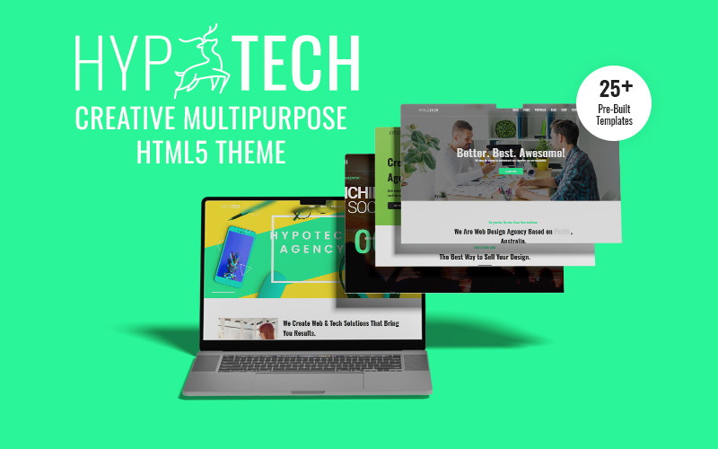 Hypotech - Creative Agency Business Multi-purpose template Website Template