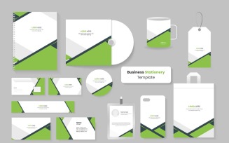 Office stationery template set , Clean business stationery for your brand .