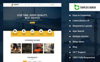 Shining - Tools eCommerce Theme on Prestashop Website Template