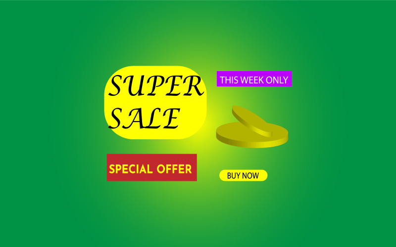 Super Sale offer-Banner-Tag-17 Product Mockup