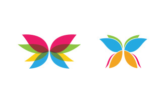 Butterfly Beauty Vector icon logo design template v.29