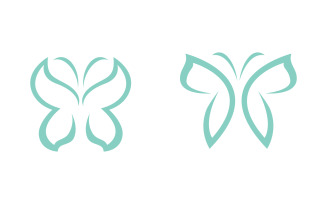 Butterfly Beauty Vector icon logo design template v.33