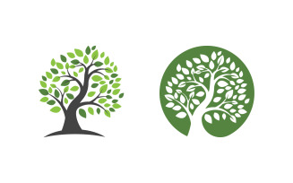 Nature leaf ecology vegan concept Logo illustration v.41