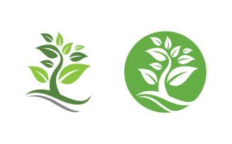 Nature leaf ecology vegan concept Logo illustration v.45
