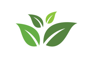 Nature leaf ecology vegan concept Logo illustration v.46