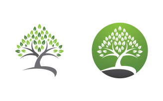 Nature leaf ecology vegan concept Logo illustration v.60