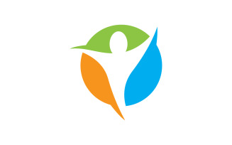 Healthy life Human character logo sign illustration vi.181
