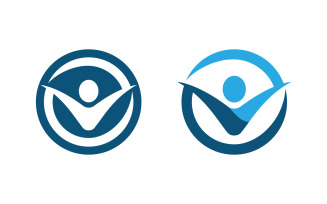 Healthy life Human character logo sign illustration vi.187