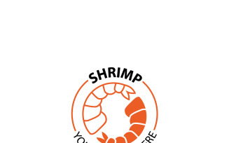 Shrimp logo. Seafood product