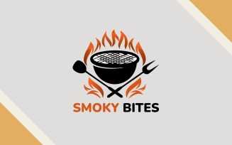 Smoky Bites logo design Template
