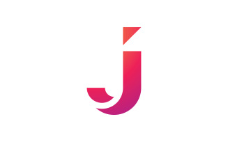 Letter J logo symbol design template elements V0