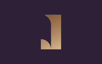 Letter J logo symbol design template elements V13