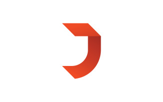 Letter J logo symbol design template elements V4