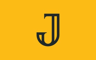 Letter J logo symbol design template elements V8