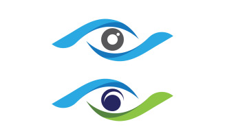 Branding Corporate Health Eye Care vector Logo design v.40