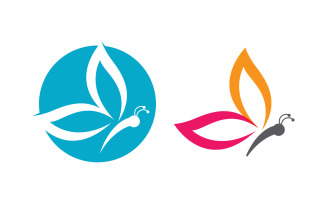 Butterfly Beauty Vector icon logo design template v.36