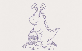 Easter Png, Dinosaur Easter, Easter Bunny Png, Retro Easter Png, Kids Easter Png, Sublimation
