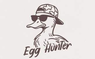 Egg Hunter PNG, Duck Backwards Hat, Kids Easter PNG, Boys Easter PNG, Girls Easter PNG, Easter Egg