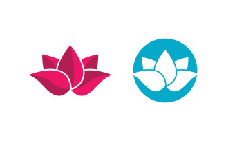 Lotus Logo Beauty Salon Cosmetic skincare vector icon design v.62