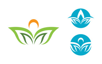 Lotus Logo Beauty Salon Cosmetic skincare vector icon design v.65