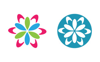 Lotus Logo Beauty Salon Cosmetic skincare vector icon design v.69