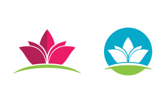 Lotus Logo Beauty Salon Cosmetic skincare vector icon design v.70