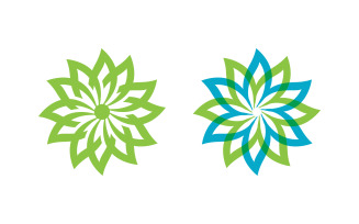 Nature leaf ecology vegan concept Logo illustration v.65