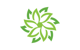 Nature leaf ecology vegan concept Logo illustration v.68