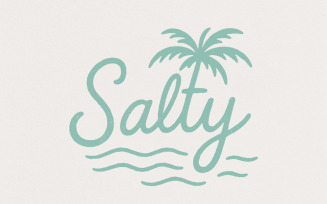 Salty Summer png, Summer Vibes PNG, Beach Vibes png, Summer PNG, Trendy PNG, Bachelorette PNG, Palm