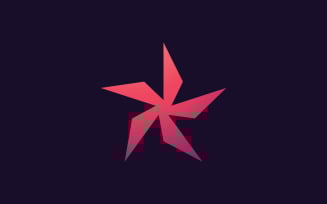 Star logo design template, Simple Star logo design V0